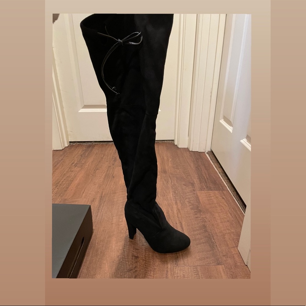 High knew heel boots